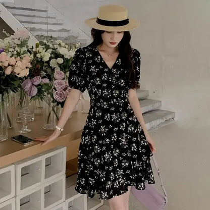 Ruffle A-Line Mini Dress