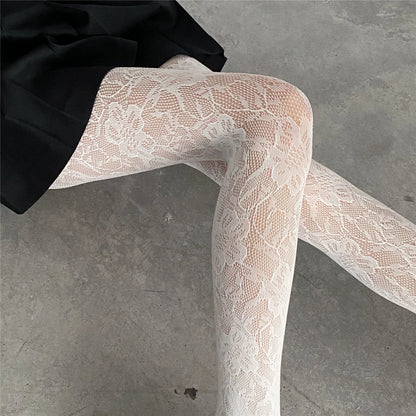 Sakura Mesh Floral Tights
