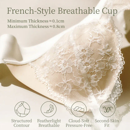 Deep V Lace Wireless Bra