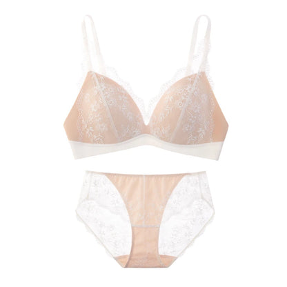Deep V Lace Wireless Bra