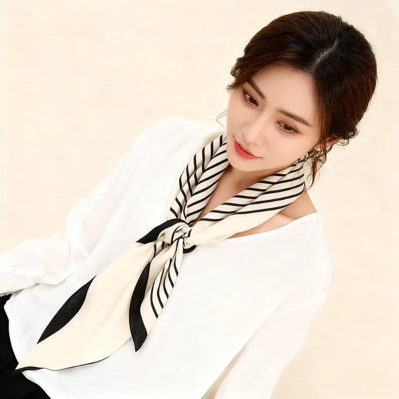 Silk Satin Square Scarf