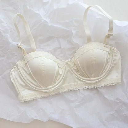Luxury Satin Lace Bra Set