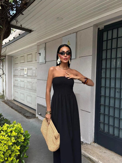 Strapless Waist Maxi Dress