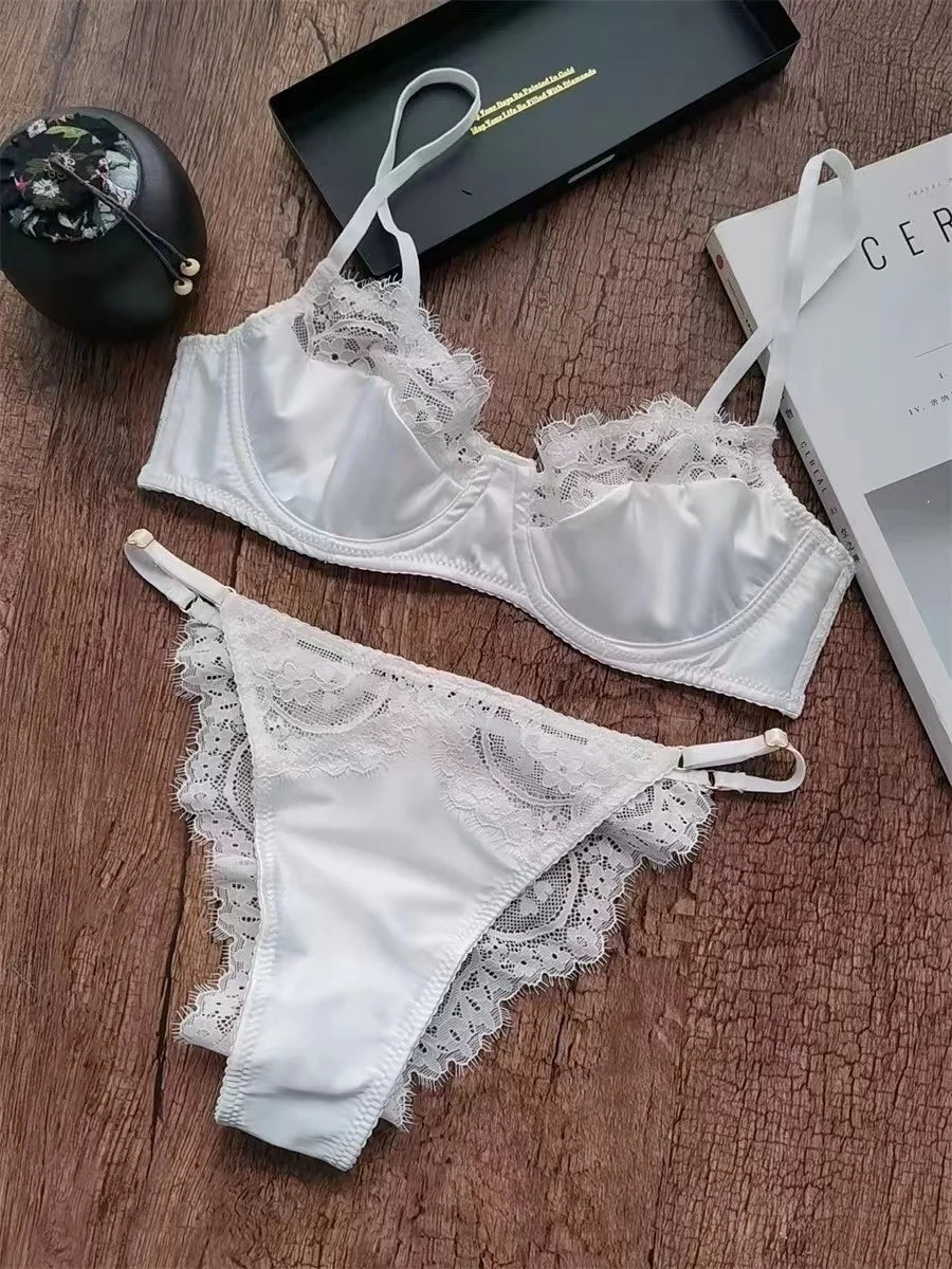 Underwire Lace Corset Lingerie Set