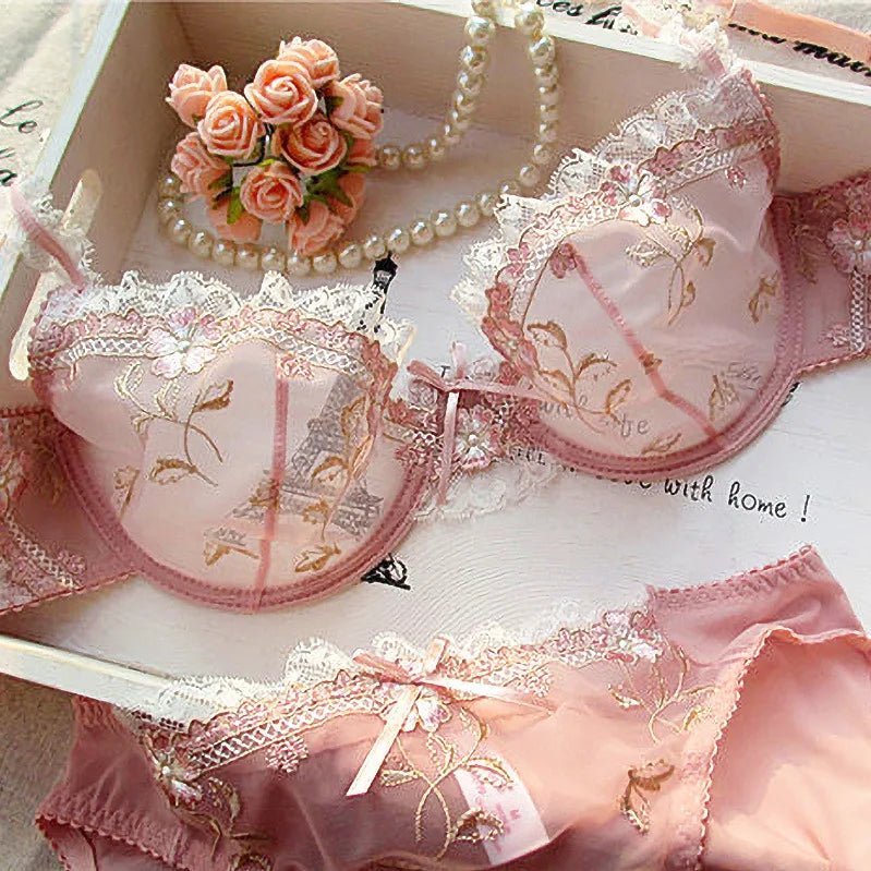 Luxury French Lace Bra Set