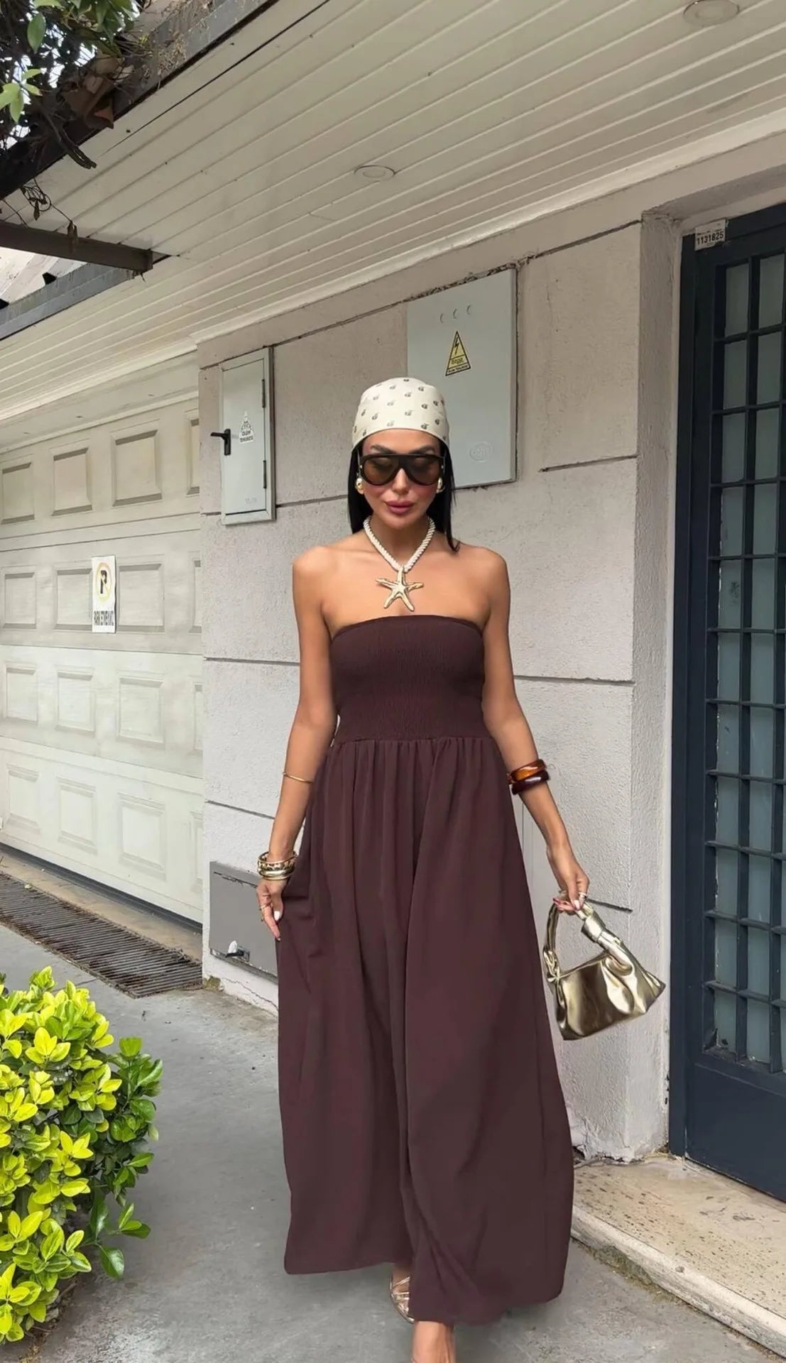 Strapless Waist Maxi Dress