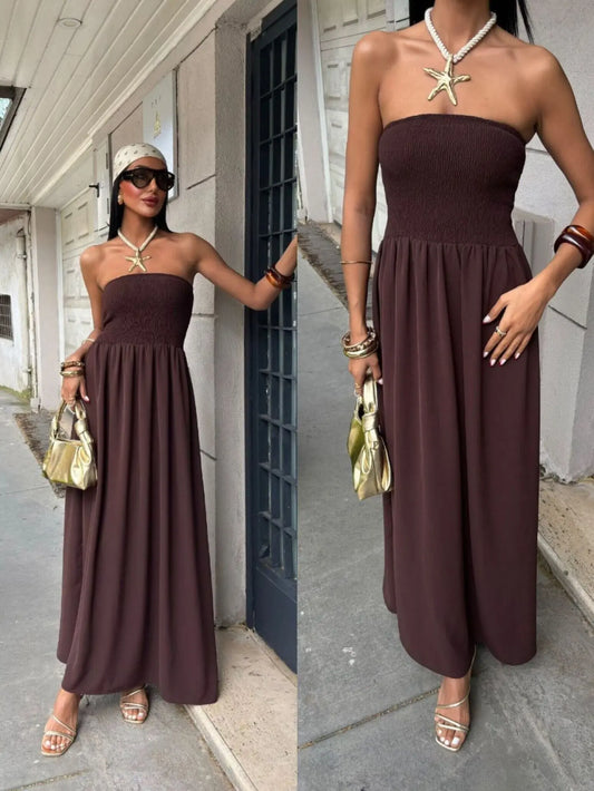 Strapless Waist Maxi Dress