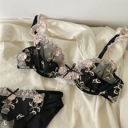 Luxury French Lace Bra Set