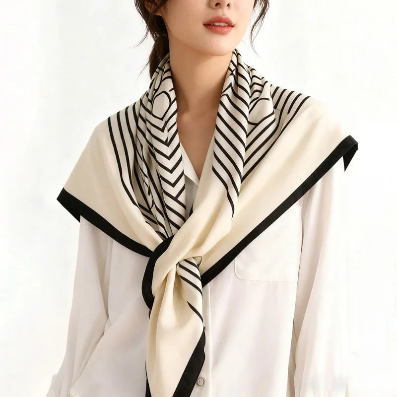 Silk Satin Square Scarf