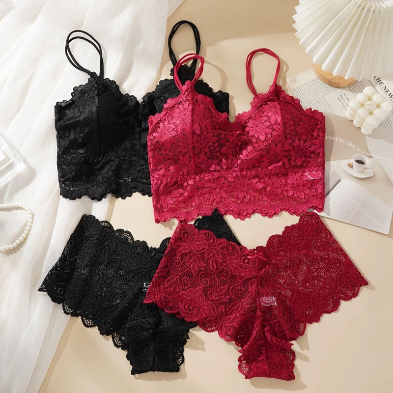 Floral Lace Lingerie Set