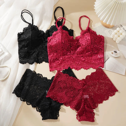 Floral Lace Lingerie Set