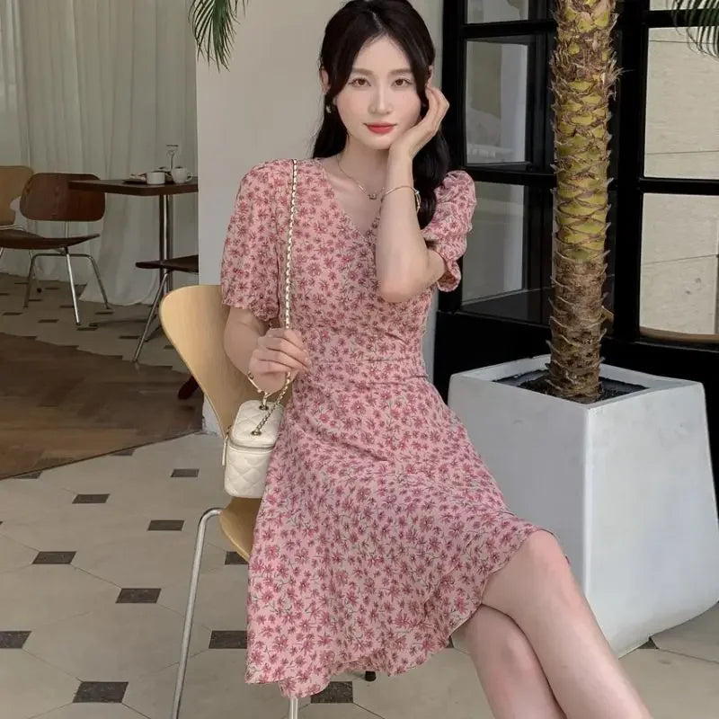 Ruffle A-Line Mini Dress