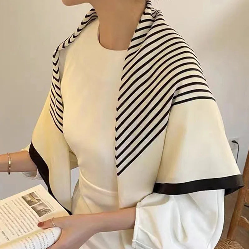 Silk Satin Square Scarf