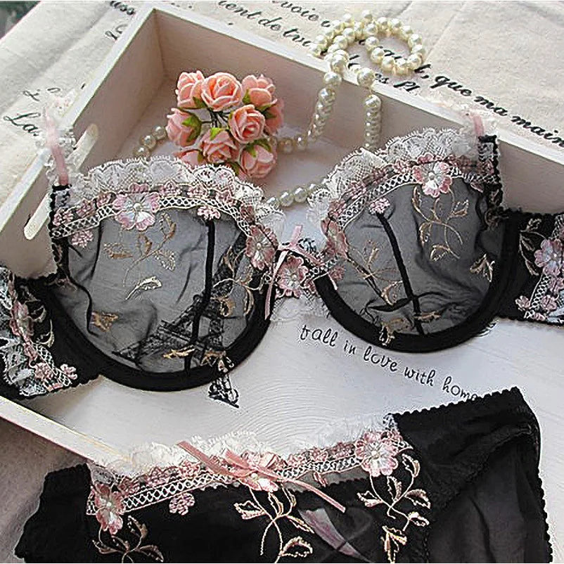 Luxury French Lace Bra Set