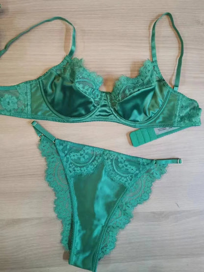 Underwire Lace Corset Lingerie Set