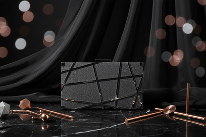 Celeste Geometric Evening Clutch